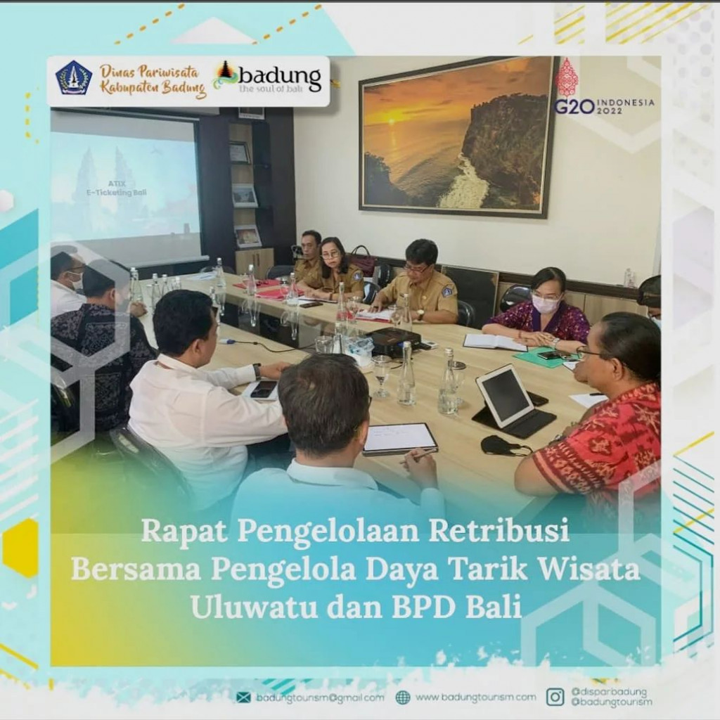 Rapat Pengelolaan Retribusi Bersama Pengelola Dya Tarik Wisata Uluwatu