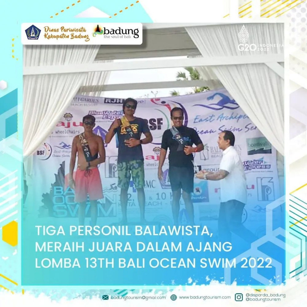 Tiga Personil Balawista, Meraih Juara Dalam Ajang Lomba 13th Bali Ocean ...