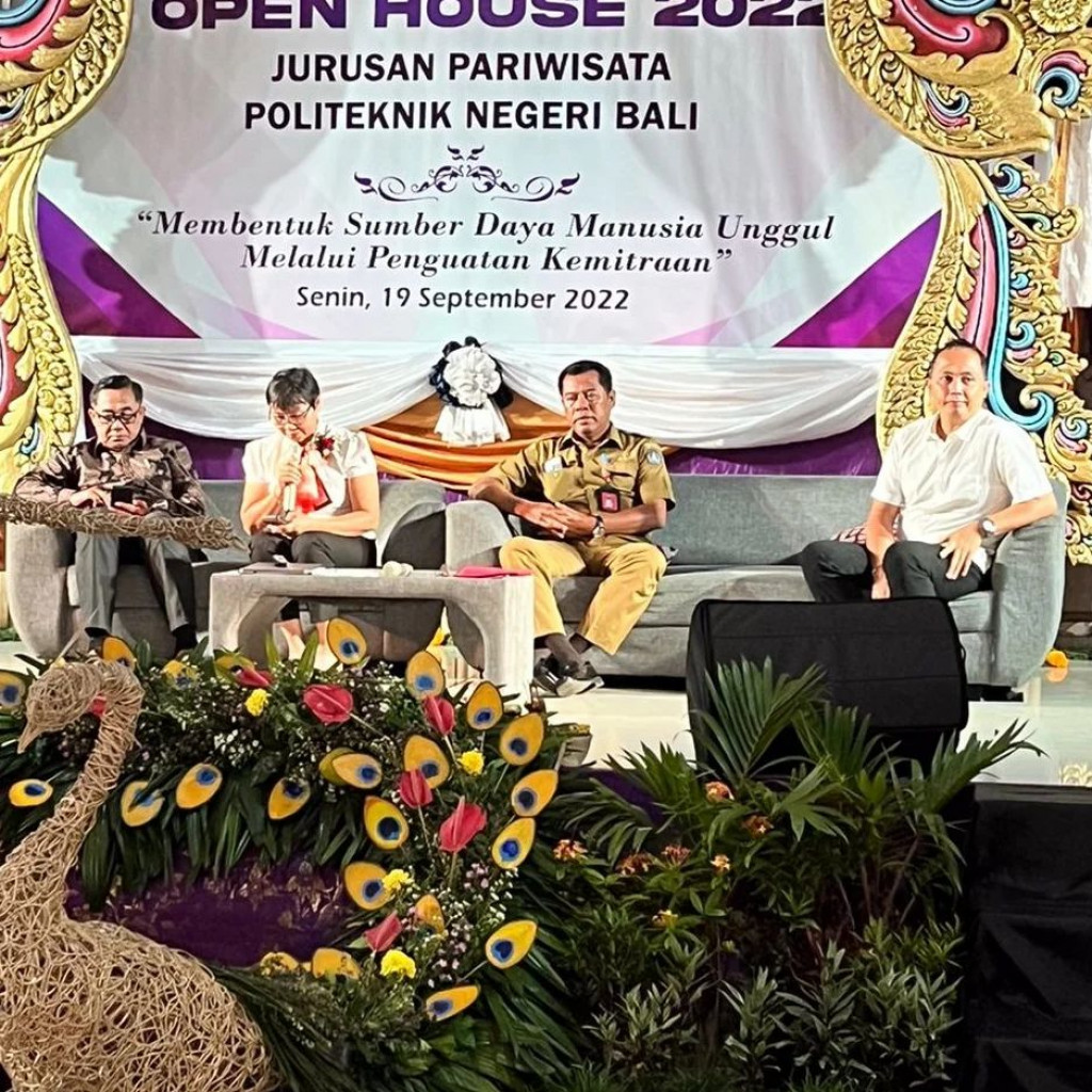Dinas Pariwisata Kabupaten Badung Menjadi Narasumber pada Kegiatan Open House Jurusan Pariwisata Politeknik Negeri Bali