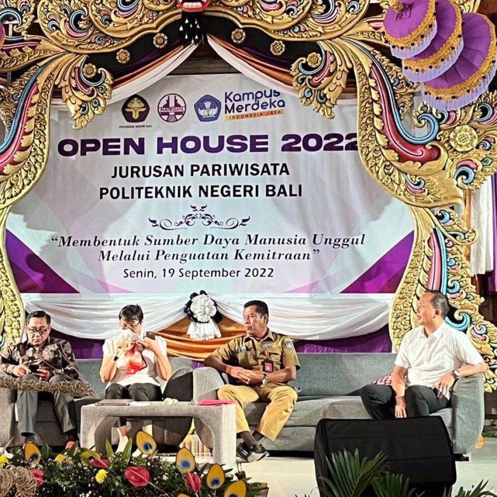 Dinas Pariwisata Kabupaten Badung Menjadi Narasumber pada Kegiatan Open House Jurusan Pariwisata Politeknik Negeri Bali